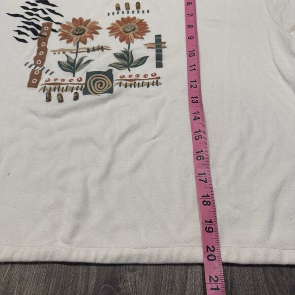 Vintage Teddi T Shirt Women’s Embroidered Short Sleeve Top Embellished Buttons - Picture 7 of 9